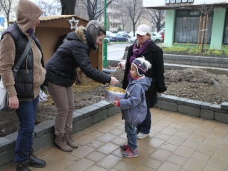 Adventi gyertyagyújtás a Rómain - fotó: Ónodi Zoltán