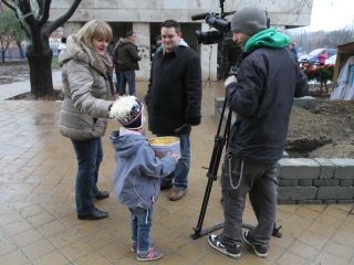 Adventi gyertyagyújtás a Rómain - fotó: Ónodi Zoltán