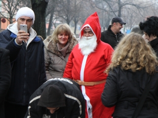 Adventi gyertyagyújtás a Rómain - fotó: Ónodi Zoltán