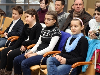 A hónap diákjainak köszöntése - fotó: Sándor Judit