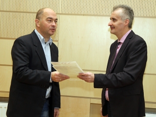 A hónap diákjainak köszöntése - fotó: Sándor Judit