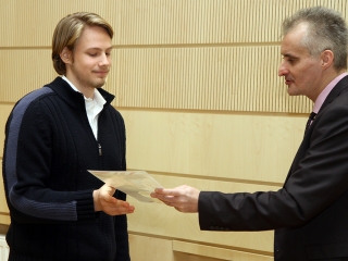 A hónap diákjainak köszöntése - fotó: Sándor Judit