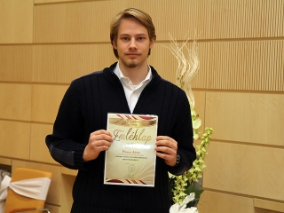 A hónap diákjainak köszöntése - fotó: Sándor Judit