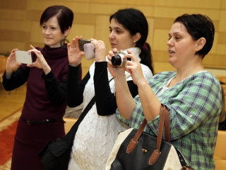 A hónap diákjainak köszöntése - fotó: Sándor Judit