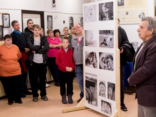 Edo "firkák" kiállítás a Rosti gimiben - fotó: Ónodi Zoltán