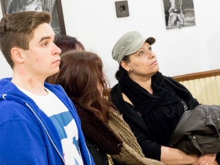 Edo "firkák" kiállítás a Rosti gimiben - fotó: Ónodi Zoltán