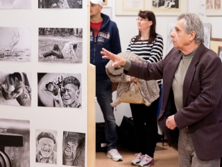 Edo "firkák" kiállítás a Rosti gimiben - fotó: Ónodi Zoltán