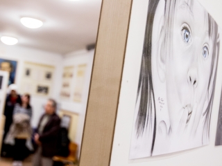 Edo "firkák" kiállítás a Rosti gimiben - fotó: Ónodi Zoltán