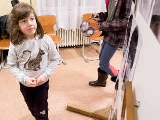 Edo "firkák" kiállítás a Rosti gimiben - fotó: Ónodi Zoltán