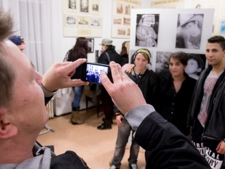 Edo "firkák" kiállítás a Rosti gimiben - fotó: Ónodi Zoltán