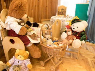 Mackó kiállítás a Mesevár óvodában - fotó: Ónodi Zoltán