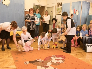 Mackó kiállítás a Mesevár óvodában - fotó: Ónodi Zoltán