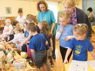 Mackó kiállítás a Mesevár óvodában - fotó: Ónodi Zoltán