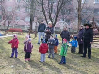 Kiszebáb égetés a Bóbita Óvodában - fotó: Ónodi Zoltán