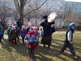 Kiszebáb égetés a Bóbita Óvodában - fotó: Ónodi Zoltán