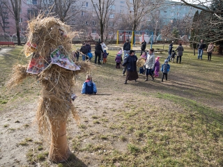 Kiszebáb égetés a Bóbita Óvodában - fotó: Ónodi Zoltán