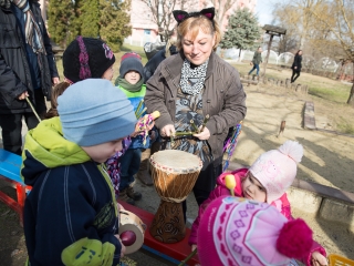Kiszebáb égetés a Bóbita Óvodában - fotó: Ónodi Zoltán