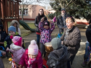 Kiszebáb égetés a Bóbita Óvodában - fotó: Ónodi Zoltán