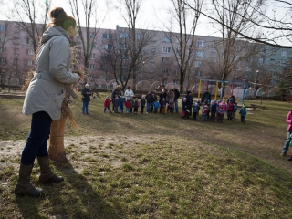 Kiszebáb égetés a Bóbita Óvodában - fotó: Ónodi Zoltán