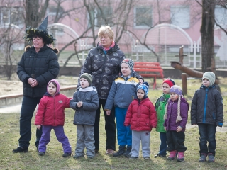 Kiszebáb égetés a Bóbita Óvodában - fotó: Ónodi Zoltán