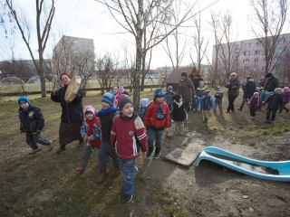 Kiszebáb égetés a Bóbita Óvodában - fotó: Ónodi Zoltán