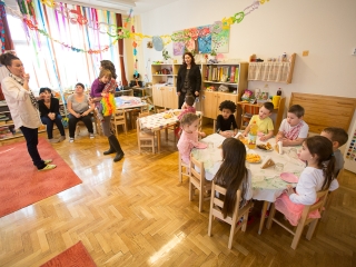 Kiszebáb égetés a Bóbita Óvodában - fotó: Ónodi Zoltán