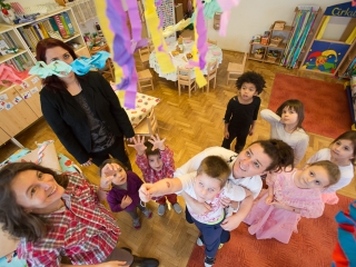 Kiszebáb égetés a Bóbita Óvodában - fotó: Ónodi Zoltán