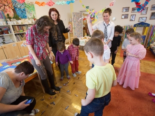 Kiszebáb égetés a Bóbita Óvodában - fotó: Ónodi Zoltán