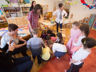 Kiszebáb égetés a Bóbita Óvodában - fotó: Ónodi Zoltán