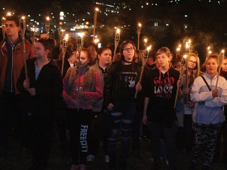 Rudasos fáklyás felvonulás - fotó: Sándor Judit