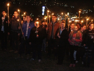 Rudasos fáklyás felvonulás - fotó: Sándor Judit