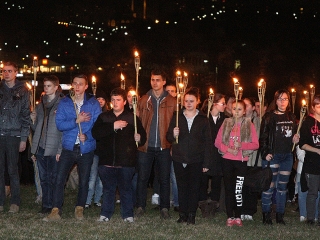 Rudasos fáklyás felvonulás - fotó: Sándor Judit