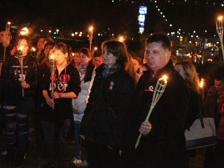 Rudasos fáklyás felvonulás - fotó: Sándor Judit