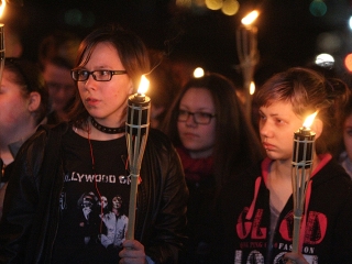 Rudasos fáklyás felvonulás - fotó: Sándor Judit