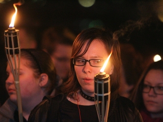 Rudasos fáklyás felvonulás - fotó: Sándor Judit