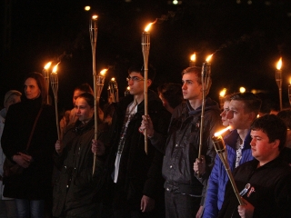 Rudasos fáklyás felvonulás - fotó: Sándor Judit