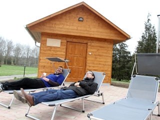 Elkészült a szaunapark - fotó: Sándor Judit