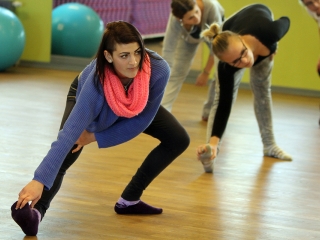 Katus Attilával aerobikoztak - fotó: Sándor Judit