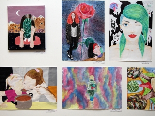 Rajzpályázat és kiállítás a Lorántffy-ban - fotó: Sándor Judit