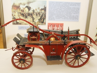 Kiállítás a tűzoltóság történetéről - fotó: Sándor Judit