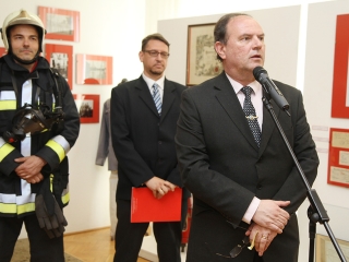 Kiállítás a tűzoltóság történetéről - fotó: Sándor Judit