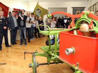 Kiállítás a tűzoltóság történetéről - fotó: Sándor Judit