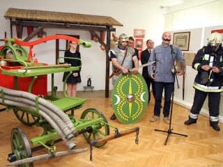 Kiállítás a tűzoltóság történetéről - fotó: Sándor Judit