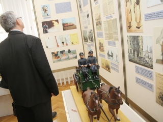 Kiállítás a tűzoltóság történetéről - fotó: Sándor Judit