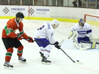 Magyarország - Franciaország jégkorong mérkőzés - fotó: Ónodi Zoltán