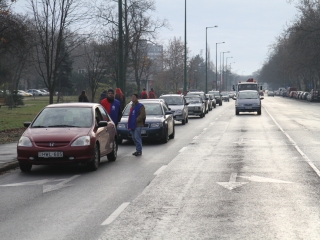 Tiltakozás Útlezárással - fotó: Ónodi Zoltán