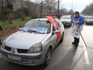 Tiltakozás Útlezárással - fotó: Ónodi Zoltán
