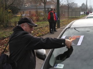 Tiltakozás Útlezárással - fotó: Ónodi Zoltán