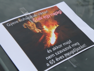 Tiltakozás Útlezárással - fotó: Ónodi Zoltán