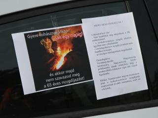 Tiltakozás Útlezárással - fotó: Ónodi Zoltán